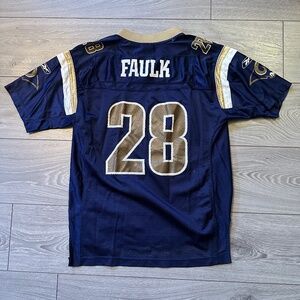 Vintage Marshall Faulk St. Louis Rams NFL Football Reebok Jersey